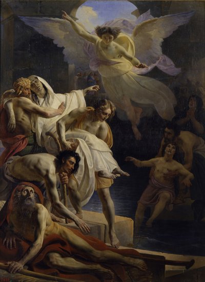 The healing at the Pool of Siloam by Yakov Fyodorovich Kapkov