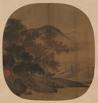 Buffalo and Boy in Autumnal Landscape, 1127-1279 by Yan Ciping
