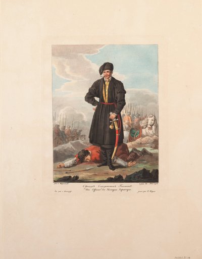 The Zaporozhian Cossacks Officer, 1812 by Yegor Karneyev