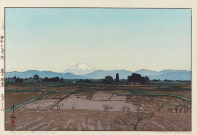 Fuji from Musashino by Yoshida Hiroshi