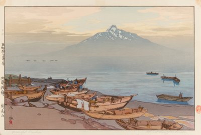 Calm Waters of the Northern Sea: Mount Rishiri by Yoshida Hiroshi