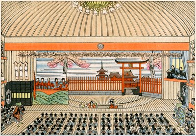 Traditional Japanese theater: the stage of Kaboukiza, Tokyo