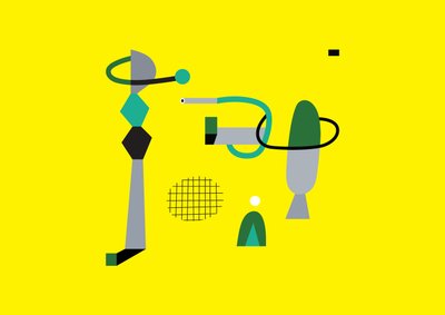 Abstract geometry composition, 2017 by Yulia Drobova