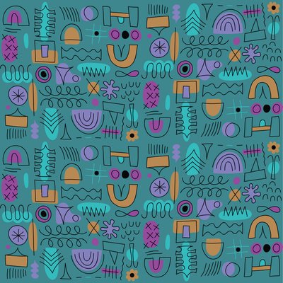 Abstract seamless pattern, 2018 by Yulia Drobova