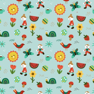Seamless pattern, 2018 by Yulia Drobova