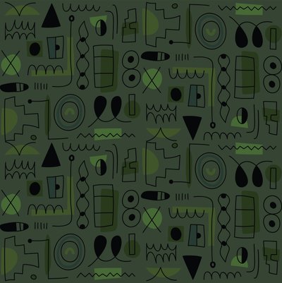 Seamless pattern, 2018 by Yulia Drobova