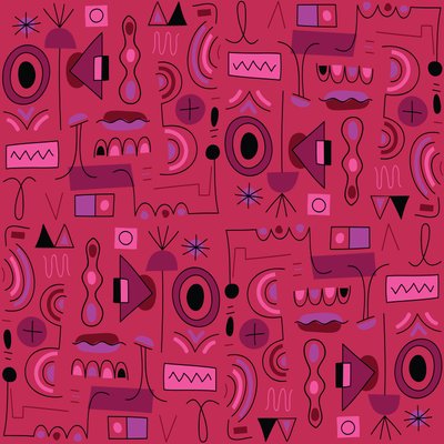 Seamless pattern, 2018 by Yulia Drobova