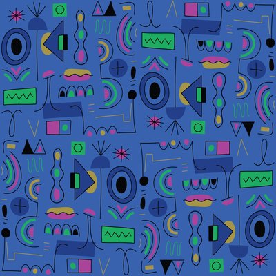 Seamless pattern, 2018 by Yulia Drobova