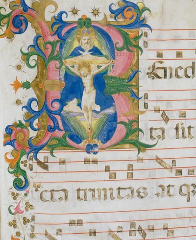 The Trinity (detail) by Zanobi di Benedetto Strozzi