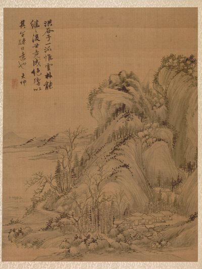 Landscape in the Style of Ching Hao by Zhai Dakun