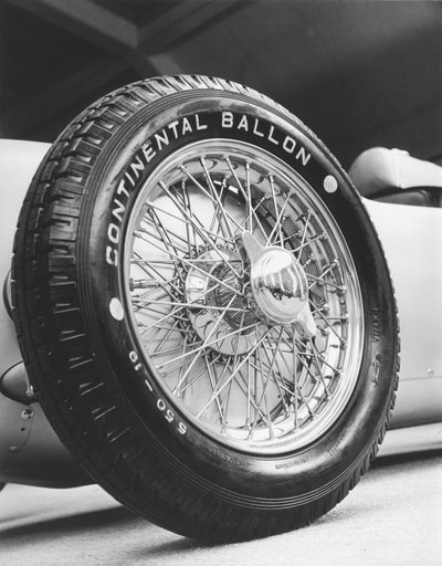 Front wheel of a 1911 Auto-Union racing car, c 1934-1935 by Zoltan Glass
