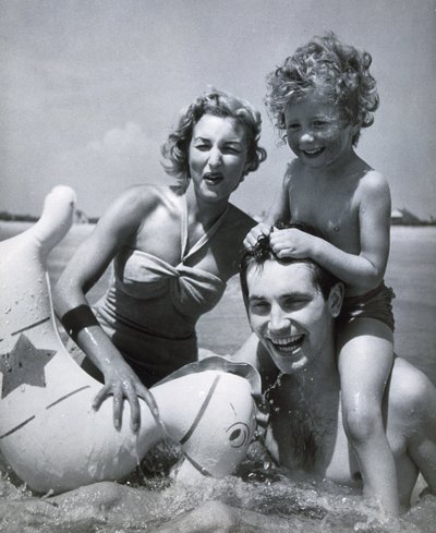 Happy Family at Seaside, c 1937 by Zoltan Glass