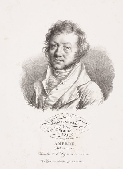 Andre-Marie Ampere, French Physicist and Mathematician, c 1820 by Frederick (attr. to) Barnard