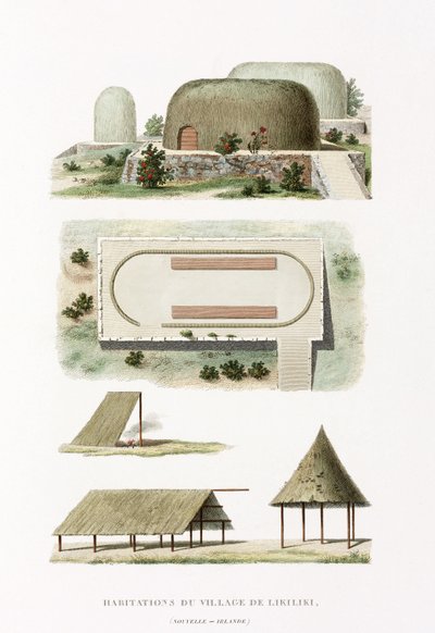Buildings in the Village of Likiliki by Frederick (attr. to) Barnard