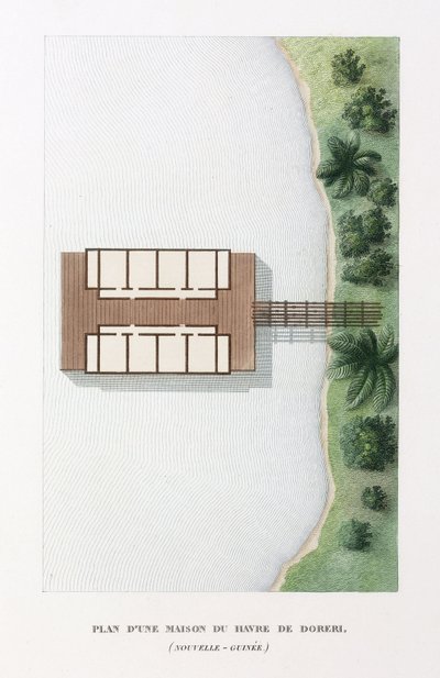 Plan of a House at the Haven of Doreri by Frederick (attr. to) Barnard
