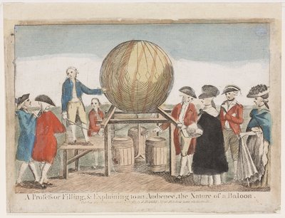 Demonstration of Ballooning, c 1784 by Frederick (attr. to) Barnard