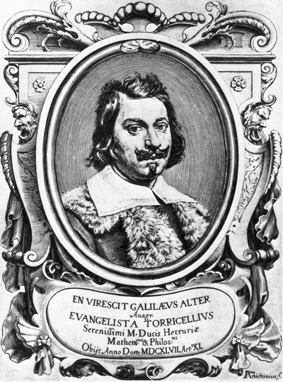 Evangelista Torricelli, Italian physicist by Ferdinand Georg Waldmuller