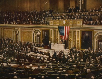 For the Freedom of the World, President Woodrow Wilson Asking Congress to Declare War on Germany, April 2 by . .