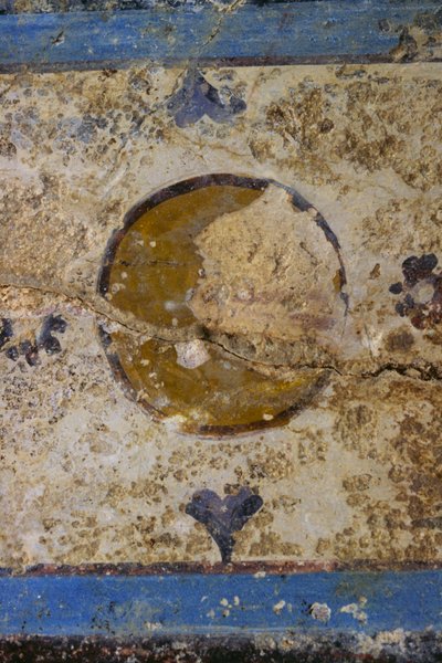 Fresco fragment, Salus Augusta Temple-Cryptoporticus, ancient Roman city of Urbs Salvia, Urbisaglia, Marche, Italy by William Walcutt