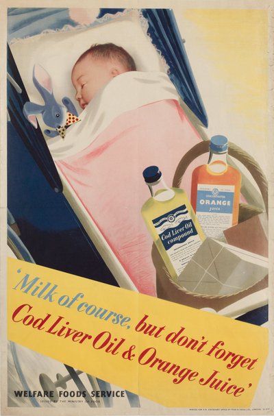 Milk of Course, Poster, circa 1950 by Frederick (attr. to) Barnard