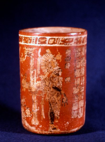 Mayan Funerary Vase from Uaxactun, Guatemala, Tepeu phase by Hippolyte Lalaise Devéria