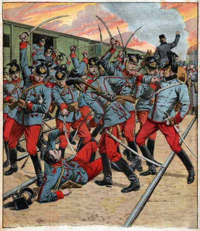 Mutiny in Austria Hungary by Ferdinand Georg Waldmuller