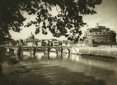 View of the Bridge and Castel Sant