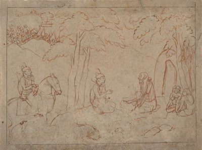 Rama and Lakshmana Visit the Hermitage of an Ascetic by a first generation master after Nainsukh