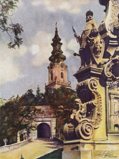 Nyitra Cathedral, Czechoslovakia by after A. Langfier