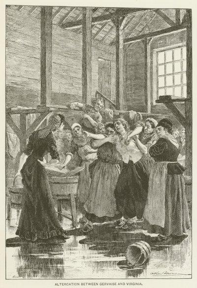 Altercation Between Gervaise and Virginia by after Adrien Emmanuel Marie
