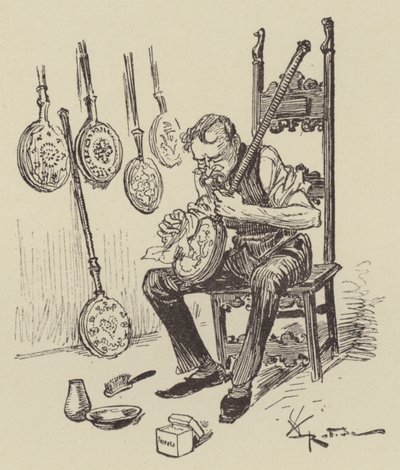 Bed pans by after Albert Robida