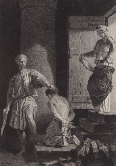 Beheading of John the Baptist by after Albert Robida