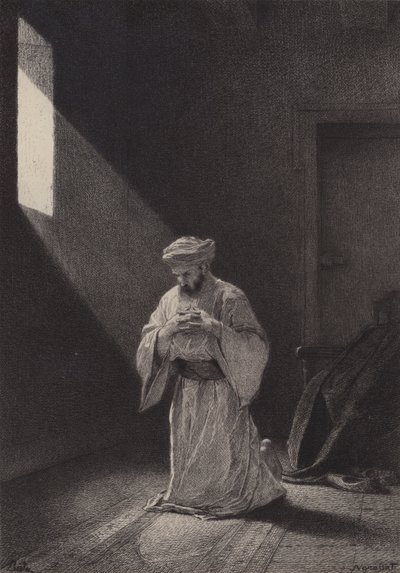 Prayer by after Albert Robida