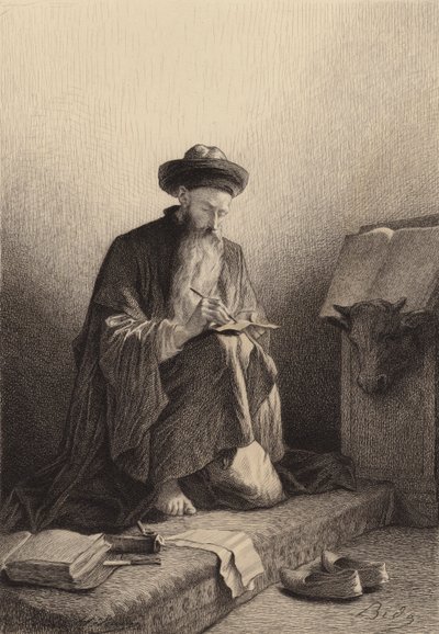 Saint Luke by after Albert Robida