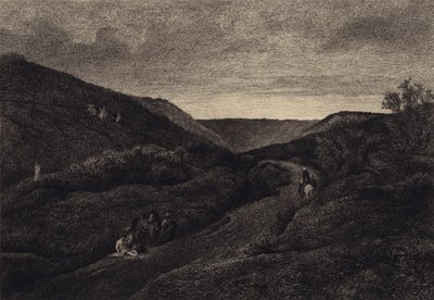 The Good Samaritan by after Albert Robida