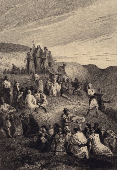 The Miracle of the Loaves and Fishes by after Albert Robida