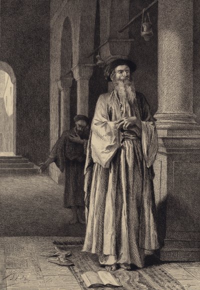 The Pharisee and the Publican by after Albert Robida