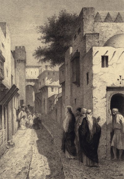 The Ten Lepers by after Albert Robida
