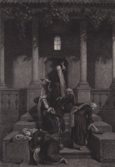 The Wise and the Foolish Virgins by after Albert Robida