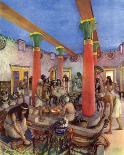Domestic Life in Ancient Egypt by after Amedee Forestier