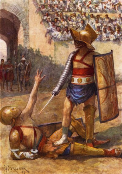 Gladiators, the End of the Combat by after Amedee Forestier