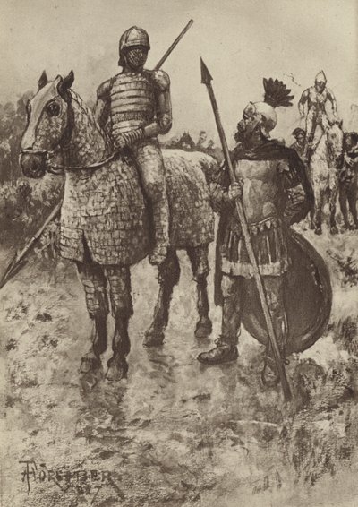 The Cataphractus or Armoured Cavalryman by after Amedee Forestier