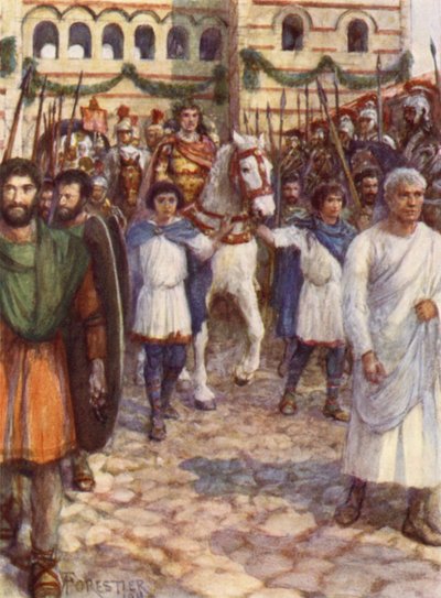 The Entry of Constantine into London by after Amedee Forestier