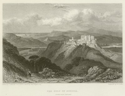 The Gulf of Spezzia, Castle near Sarzana by after C. Stanfield