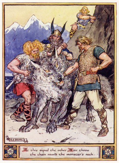 At This Signal the Other Aesir Threw the Chain Round the Monster