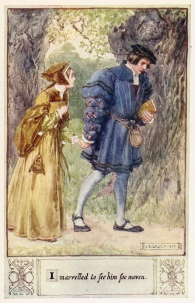 I marveled to see him so moved by after Charles Edmund Brock