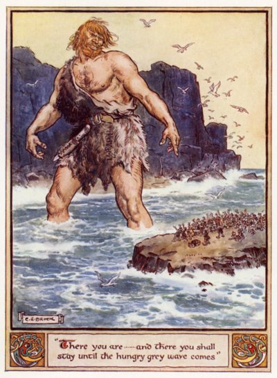 There you are, and there you shall stay until the hungry grey wave comes by after Charles Edmund Brock