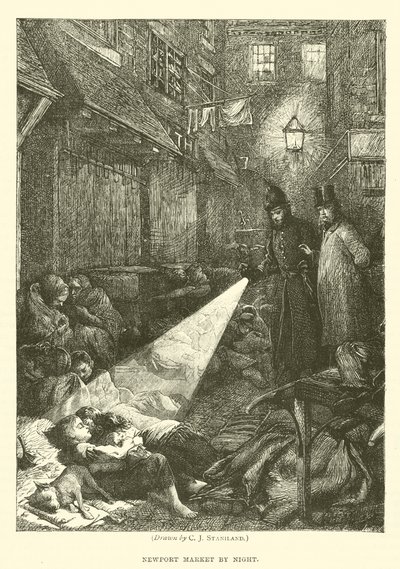 Newport Market by Night by after Charles J. Staniland