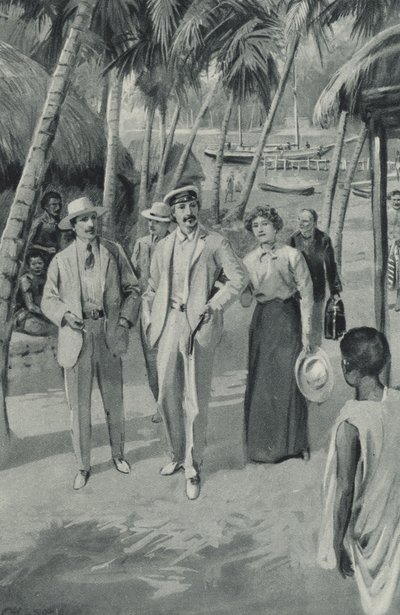 Robert Louis Stevenson and his friends arrive in Samoa by after Charles Mills Sheldon