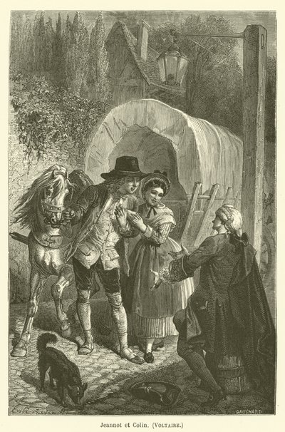 Jeannot and Colin, Voltaire by after Emile Antoine Bayard